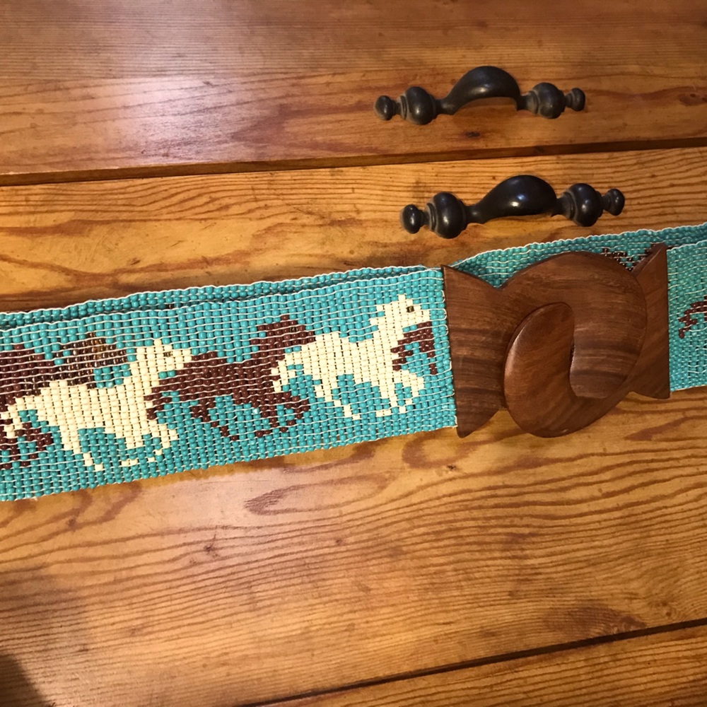 Unique beaded belt